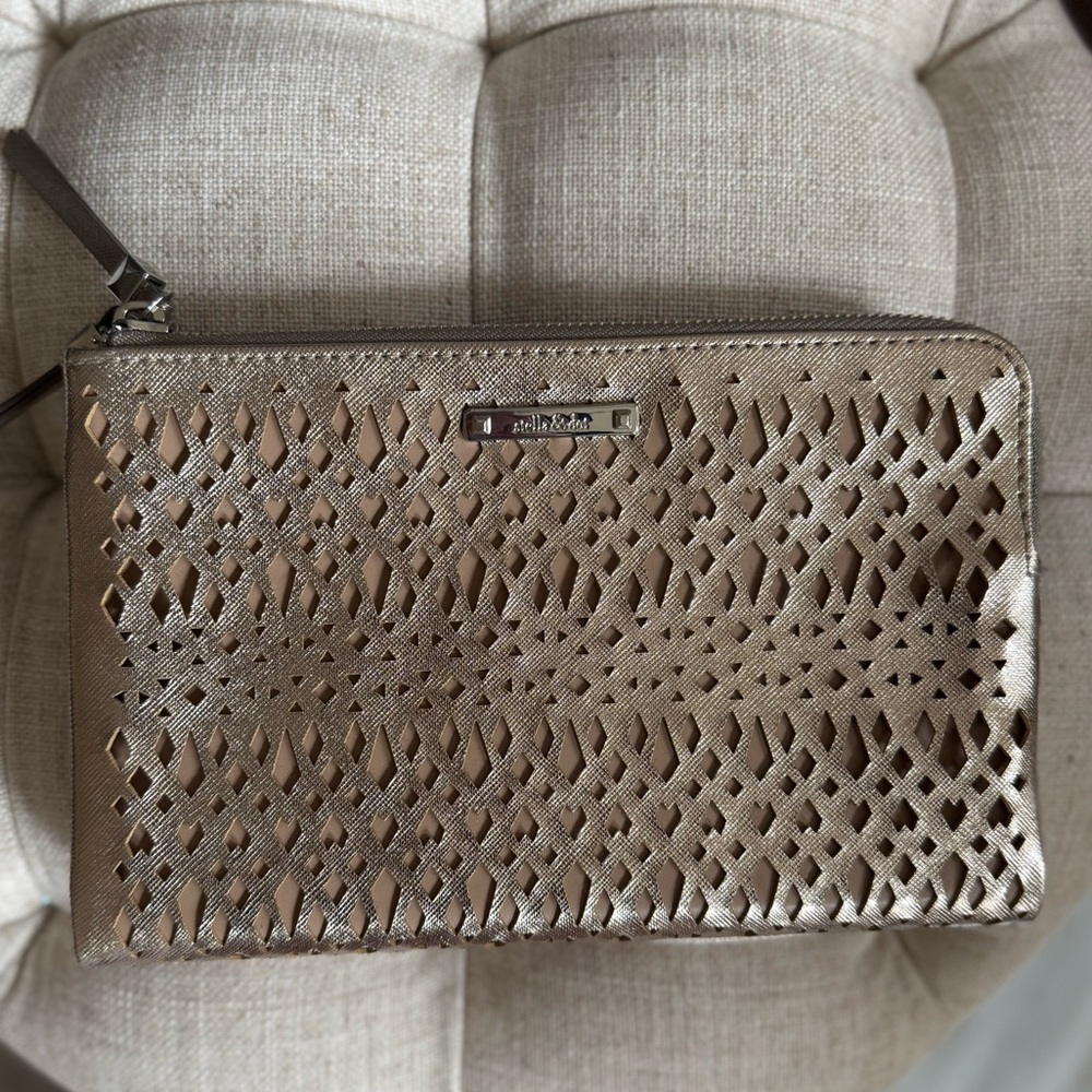 Stella & Dot Laser Cut Wallet Clutch NWOT